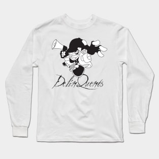 The DelinQuent Black&White Long Sleeve T-Shirt